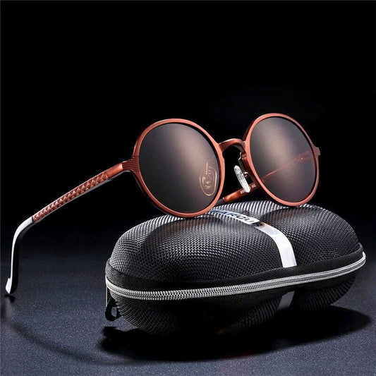 Matte Retro Round Sunglasses