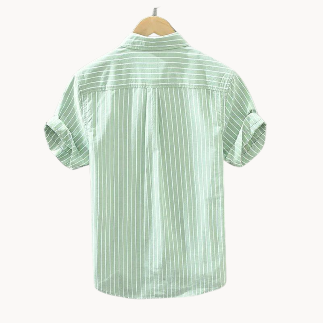 Retro Striped Cotton Shirt