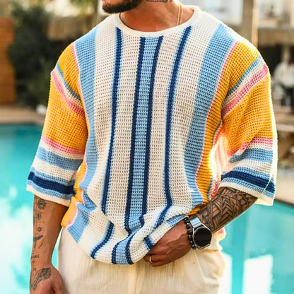 Lucas™ Vibrant Stripe Knit Sweater