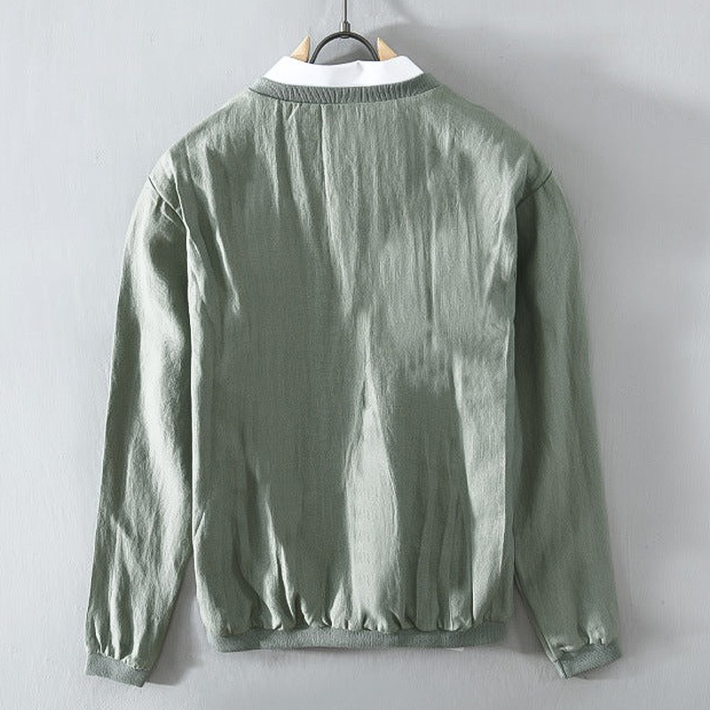 SpringAura 100% Linen Relaxed Jacket