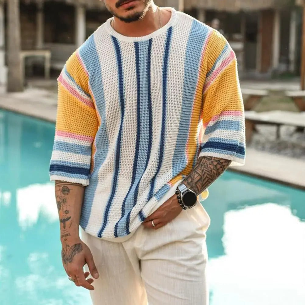 Lucas™ Vibrant Stripe Knit Sweater